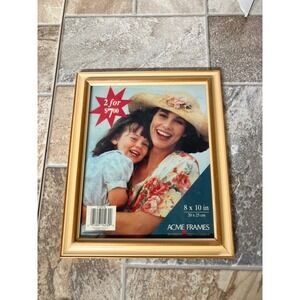 Acme Frames 8x10 Inch Gold Tone Picture Photo Frame Display Stand